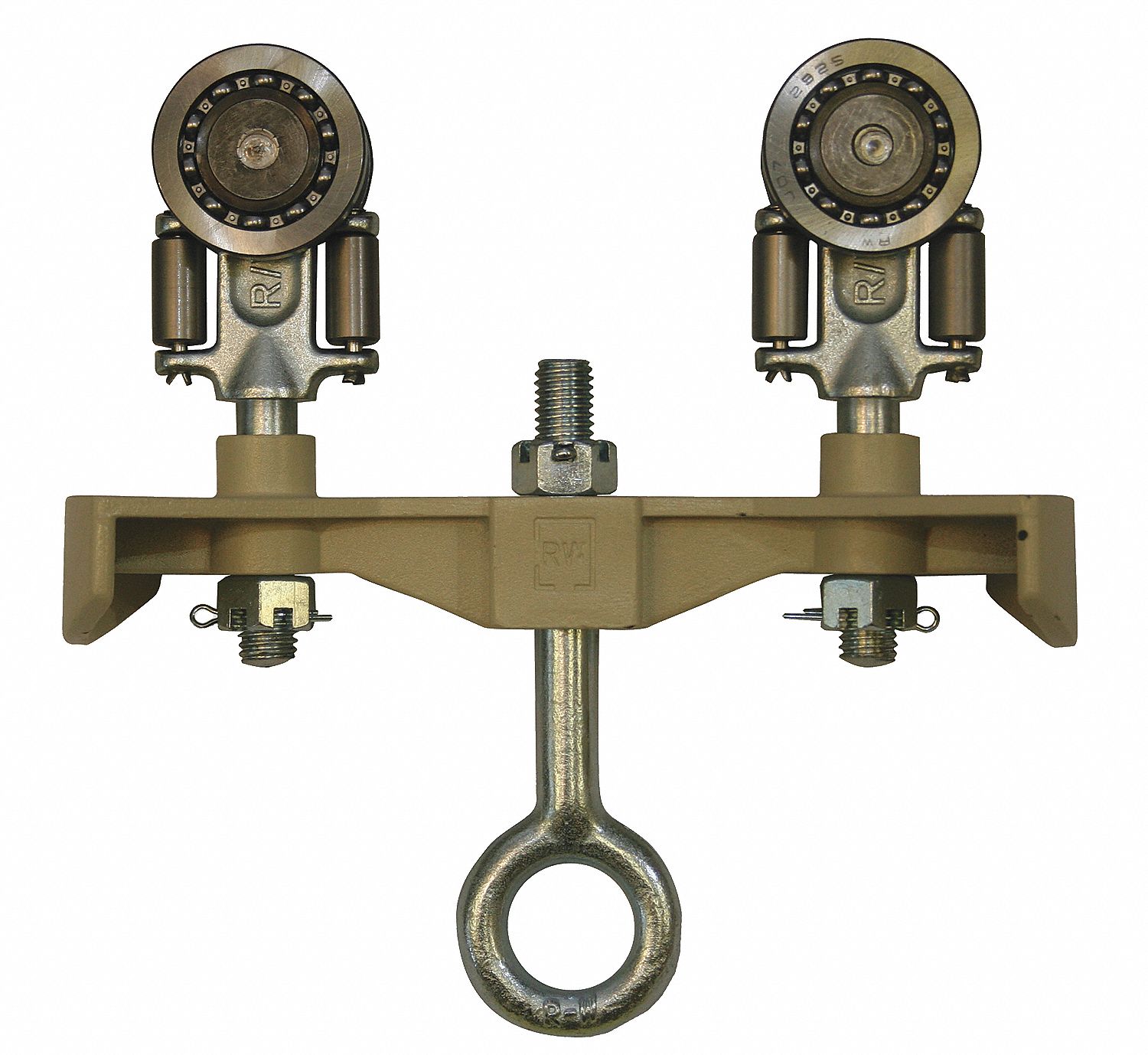 Manual-Push Carrier: Wheel Assemblies, Load Bar, Eye-bolt, Cotter Pins and Nuts for Field Assembly