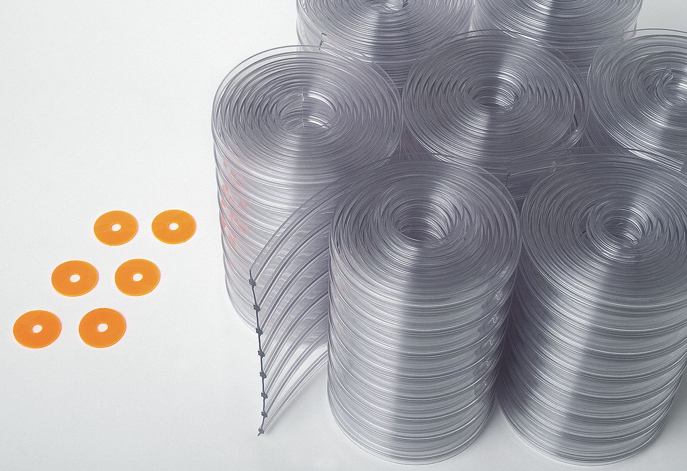 8 in Strip Wd, PVC, Replacement Vinyl Strip - 4PLT6|477503 - Grainger