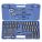 SOCKET SET,1/4,3/8,1/2 DR,89 PC