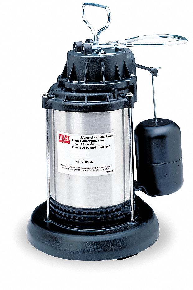 Pump,Sump,1/2 HP Grainger