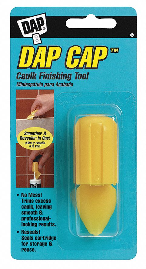 CAULK FINISHING TOOL, PLASTIC, YELLOW