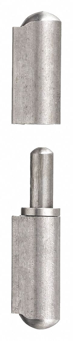 Lift-Off Hinge: Stainless Steel, 2 3/4 in Leaf Ht, 1/2 in Leaf Wd