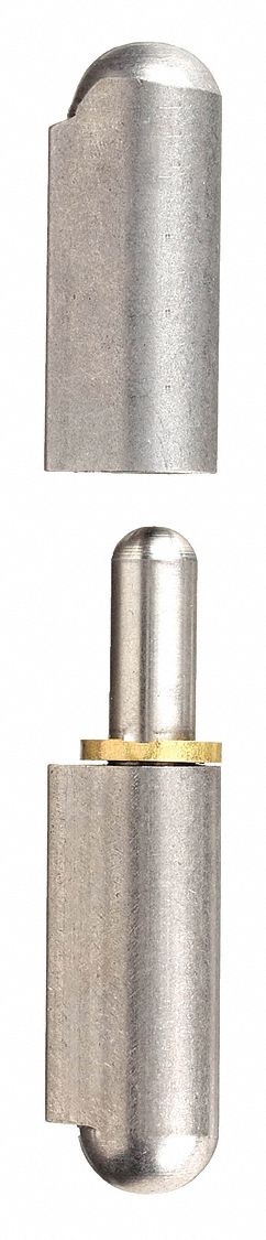 Lift-Off Hinge: Stainless Steel, 3 5/32 in Leaf Ht, 5/8 in Leaf Wd