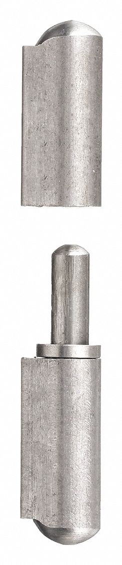 Lift-Off Hinge: Stainless Steel, 5 21/64 in Leaf Ht, 29/32 in Leaf Wd