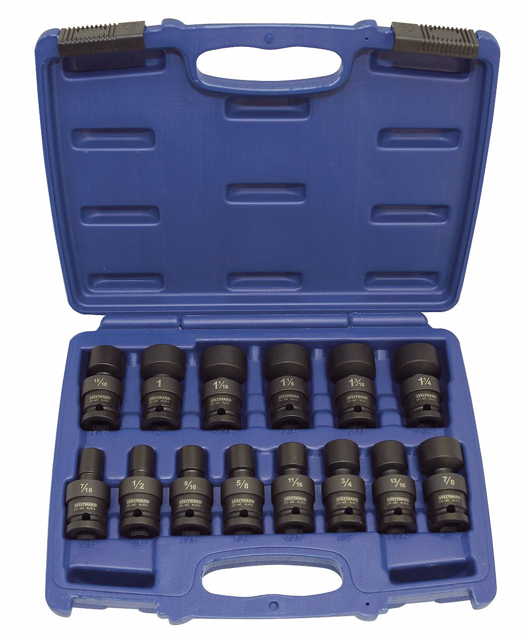 IMPACT SOCKET SET,FLEX,1/2 IN.,14 PCS.