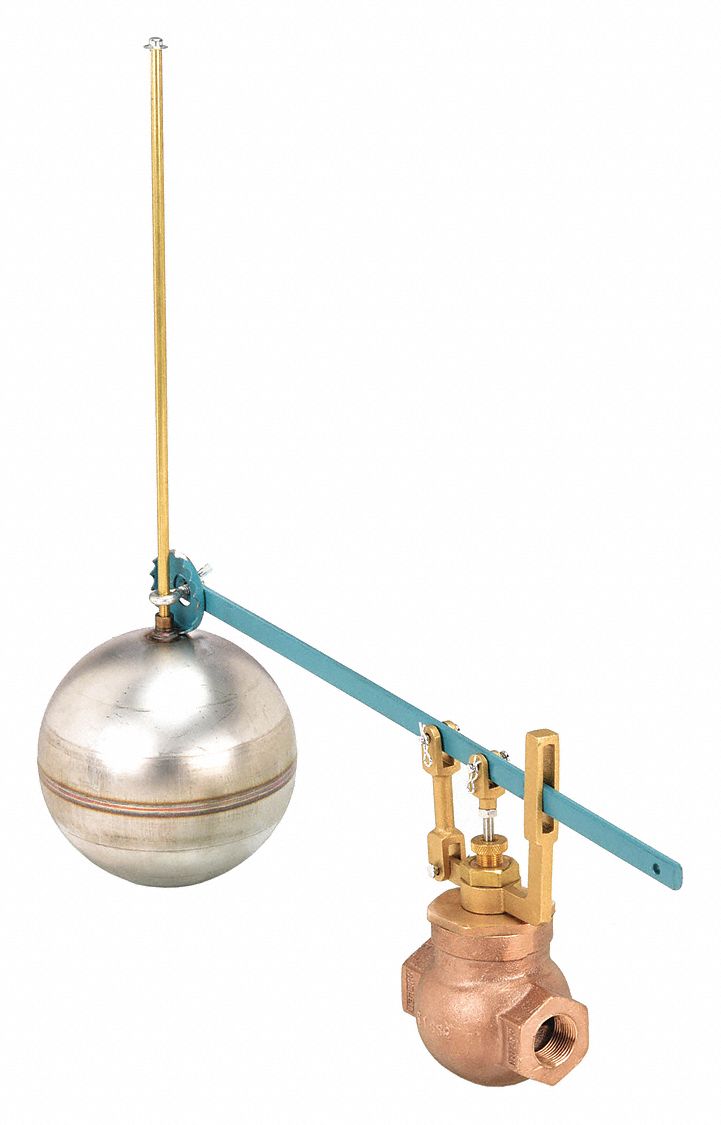 KECKLEY, Horizontal Piping Mount, 1 in Size, Globe Float Valve 4PTV3