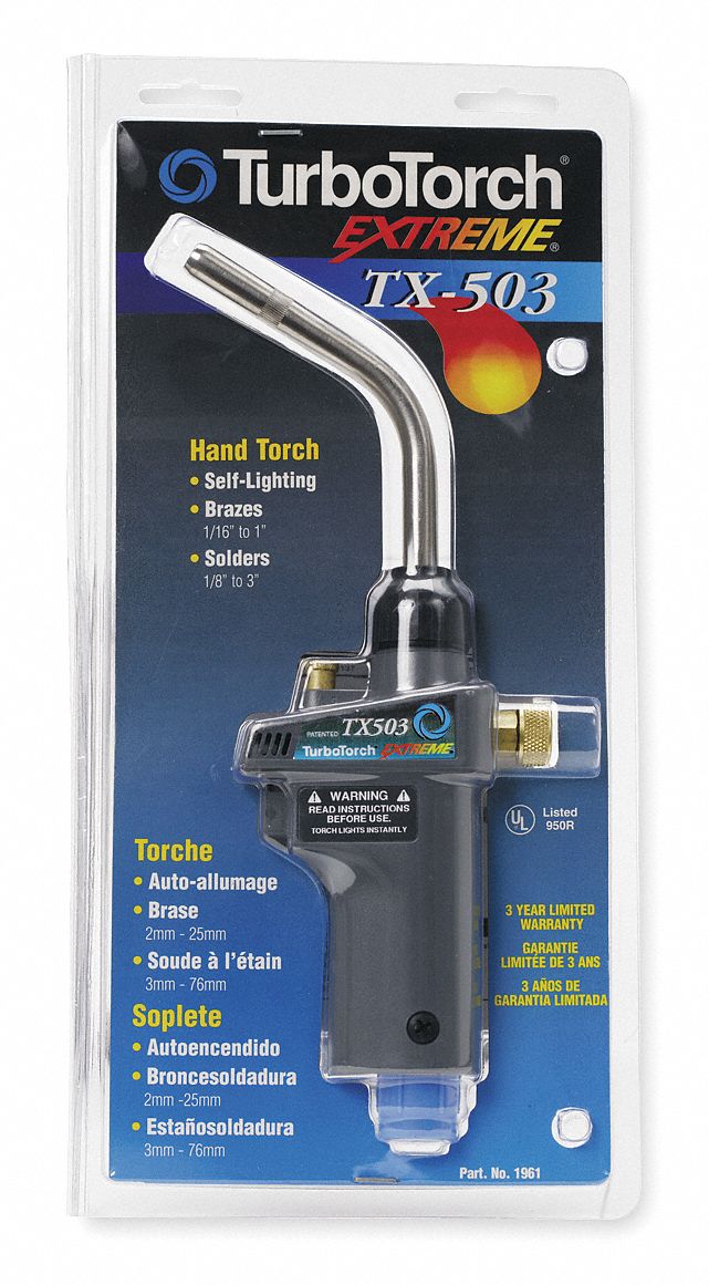 HAND TORCH, SWIRL FLAME, TRIGGER-START, FIXED TIP, TX SERIES, HAND TORCH, T-503