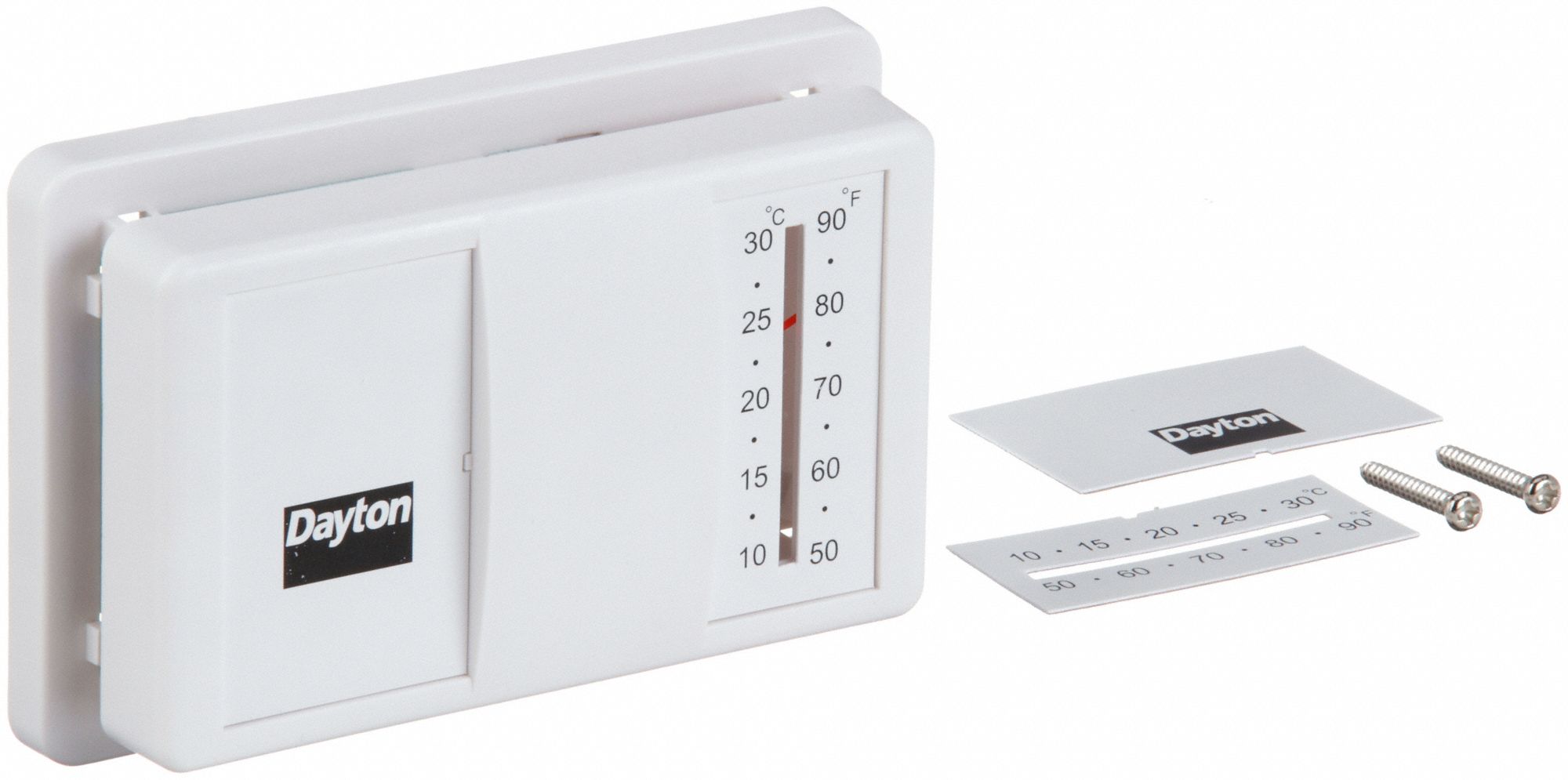 BAS V THERMOSTAT CHALEUR SEUL BLANC