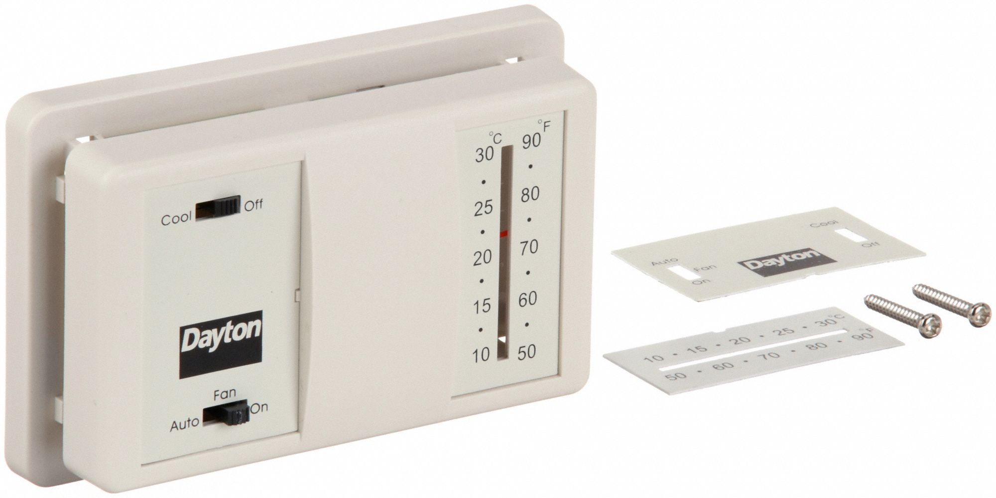 THERMOSTAT MECANQ BAS VOLTG,50-09F,BLANC