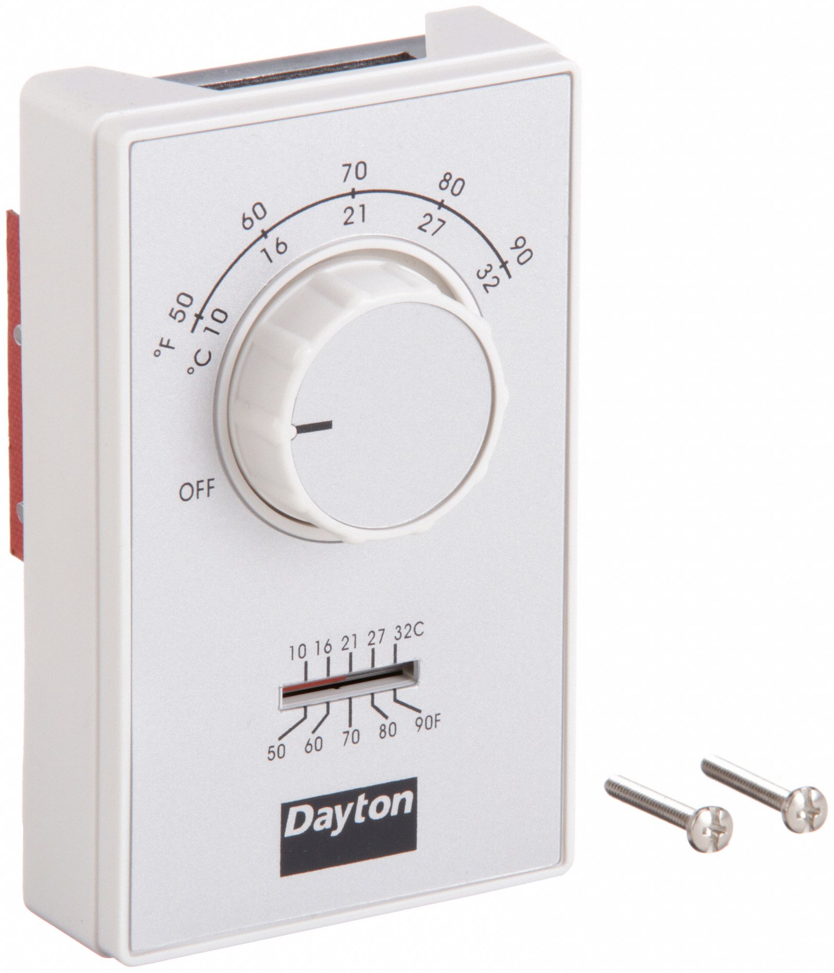 DAYTON, Heat Only, On-Off, Line Volt Mechanical Tstat - 4PU48|4PU48C