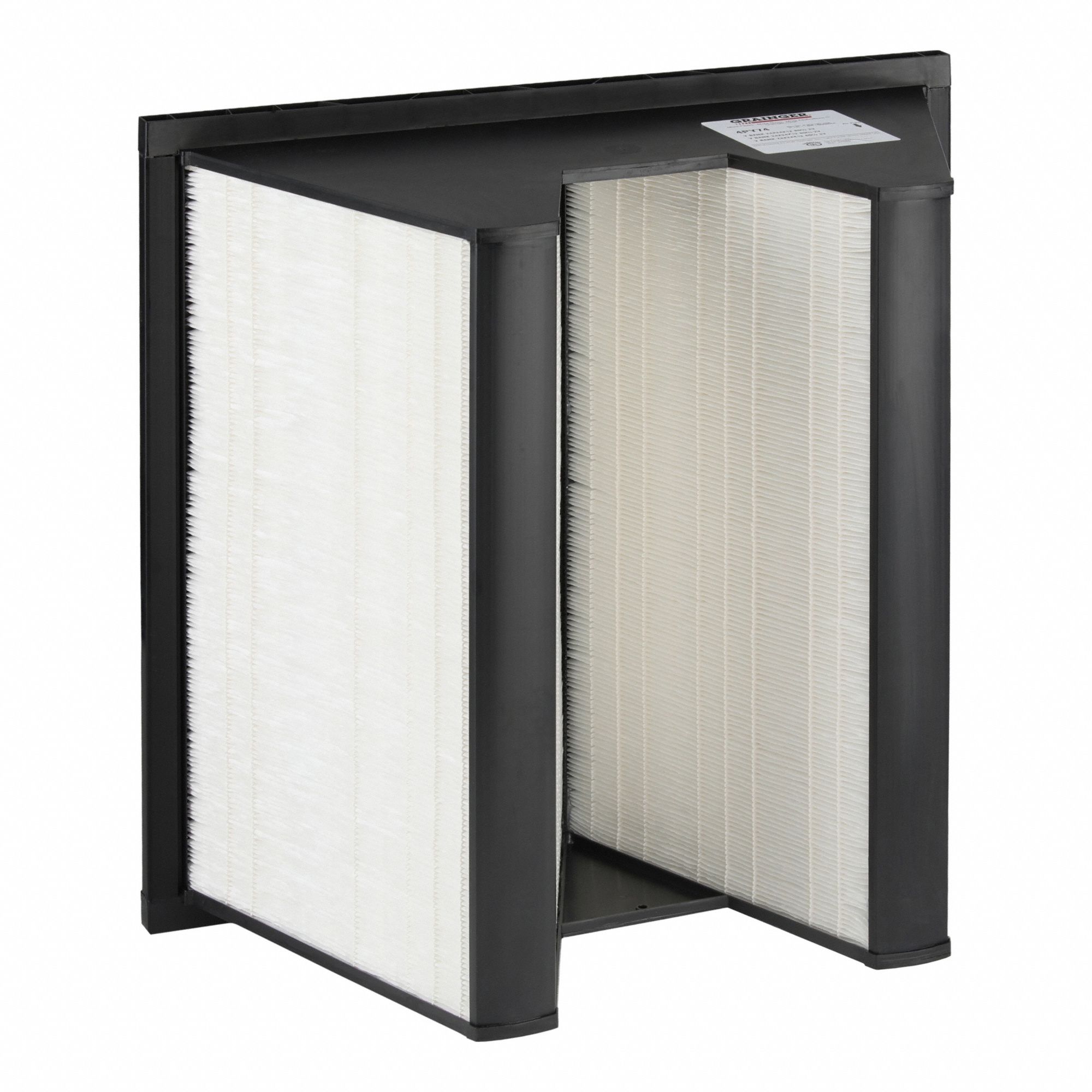 V-Bank Air Filter: 24 in x 24 in x 12 in, Fiberglass, Single Header, 2 Vs, MERV 11