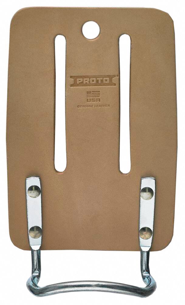 Tool Holster: For 2 1/2 in Belt Wd - Max, 0 Pockets, Tan