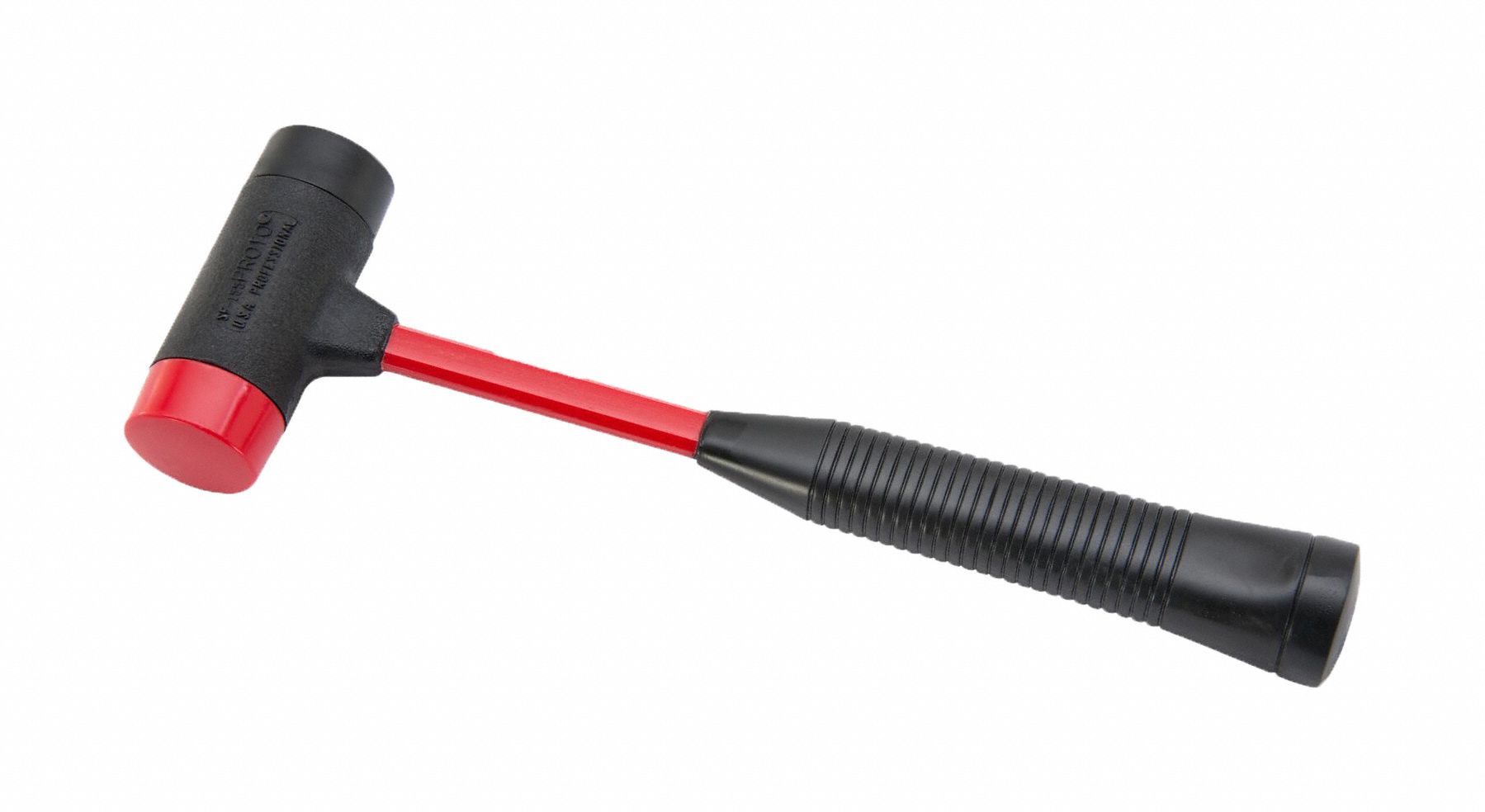 PROTO Soft Face Hammer Plastic, 12 oz Head Wt, 1 1/2 in Tip Dia, 14 in