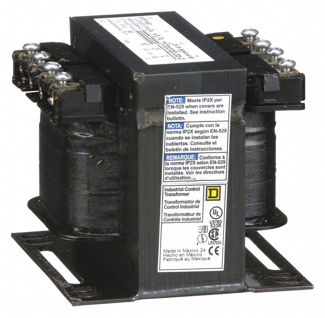 Control Transformer: 240V AC/480V AC, 120V AC, Foot, 150 VA, Single Phase