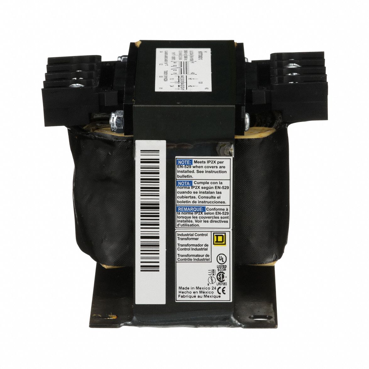 Control Transformer: 120V AC, 12V AC/24V AC, Foot, 300 VA, Single Phase
