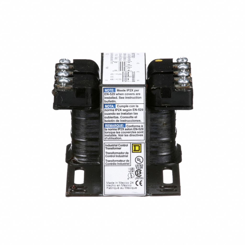 SQUARE D Control Transformer: 240V AC/480V AC, 120V AC, Foot, 50 VA VA ...