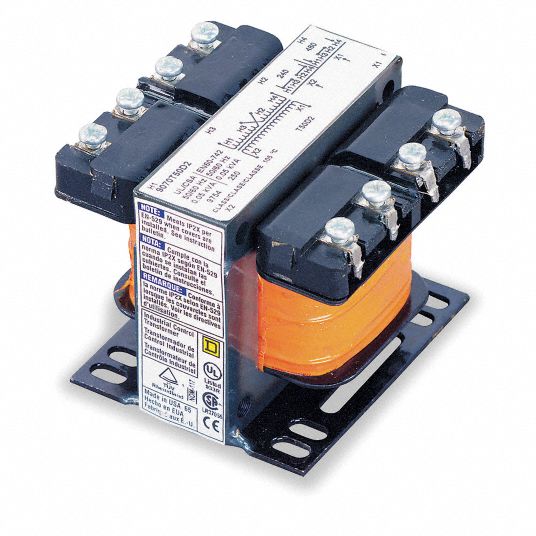 SQUARE D Control Transformer, 120V AC, 240V AC, 24V AC, 75 VA 4R900