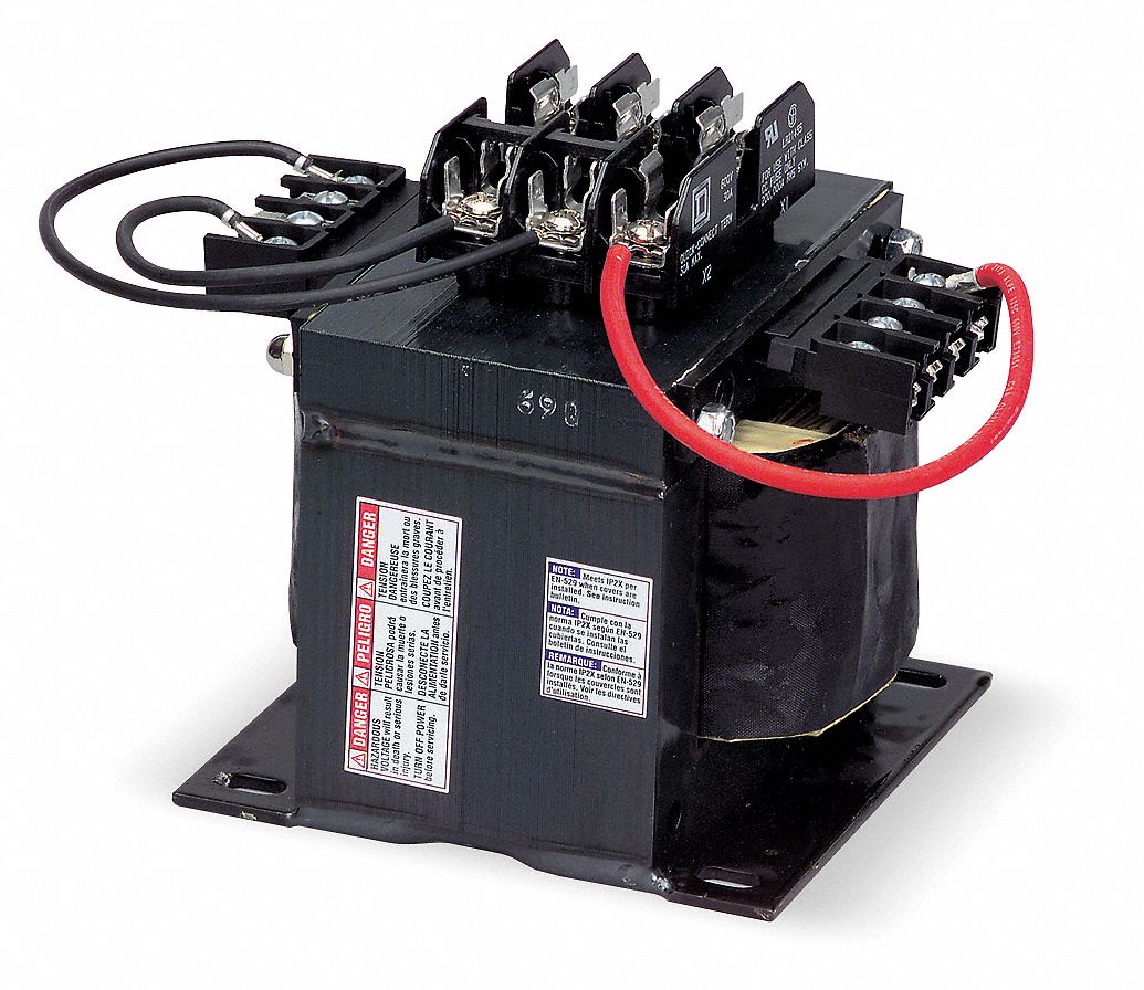 SQUARE D, 208V AC/240V AC/480V AC, 120V AC, Control Transformer 