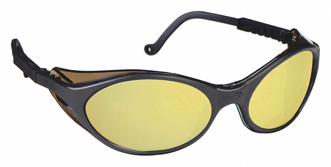 Safety Glasses, Gold Mirror