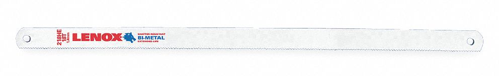HACKSAW BLADE, 12 IN BLADE L, BI-METAL, 18, ½ IN BLADE W, 0.03125 IN BLADE THICK, 100 PK