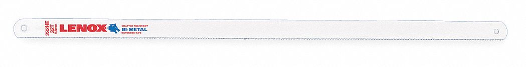 HACKSAW BLADE, 12 IN BLADE L, BI-METAL, 32, ½ IN BLADE W, 0.03125 IN BLADE THICK, 100 PK