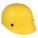 NON-SLOTTED BUMP CAP, VENTED, PE, FRONT BRIM, PINLOCK, YELLOW, SIZE 6½ TO 8