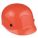 NON-SLOTTED BUMP CAP, VENTED, POLYETHYLENE, FRONT BRIM, PINLOCK, ORANGE, SIZE 6½ TO 8