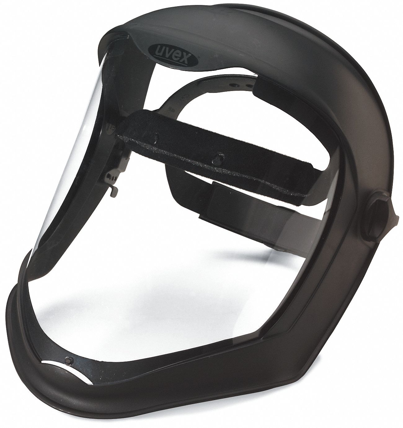 HONEYWELL UVEX Ratchet Face Shield Assembly AntiFog, Clear Visor, Polycarbonate, Ratchet