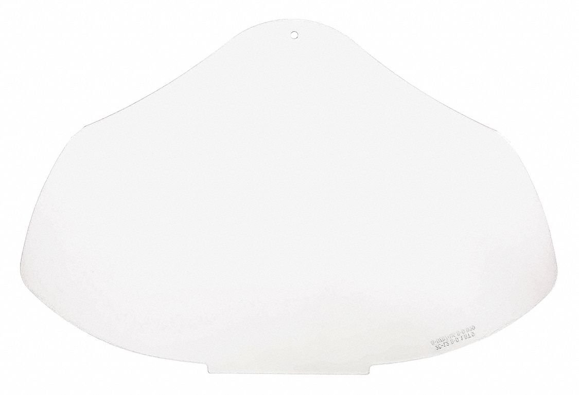 REPLACEMENT VISOR, CLEAR, PC, 14¼ X 9½ X0.04 IN, DIELECTRIC, FOR BIONIC FACESHIELDS