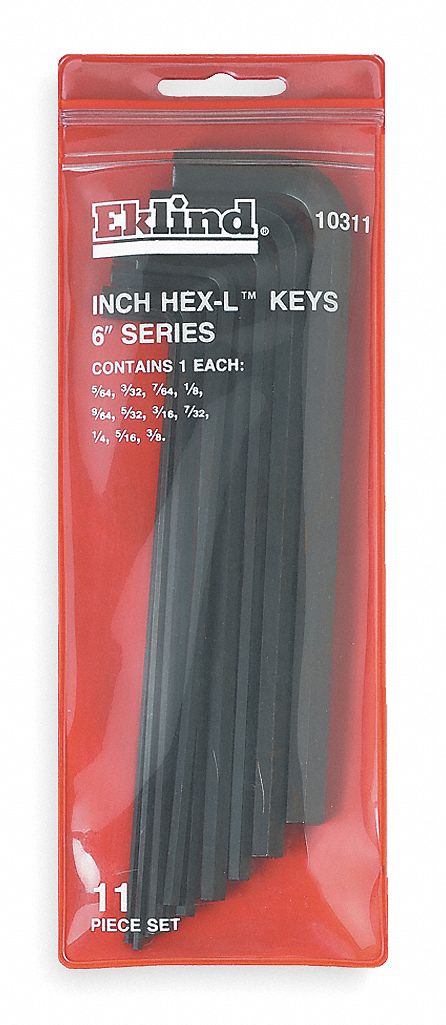 HEX KEY SET,11 PCS,L SHAPE