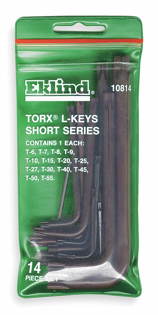 ENS 14 CLES TORX EN FORME DE L