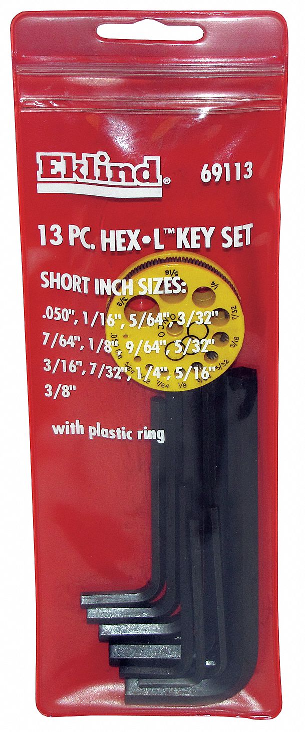 HEX KEY SET,13 PCS,L SHAPE