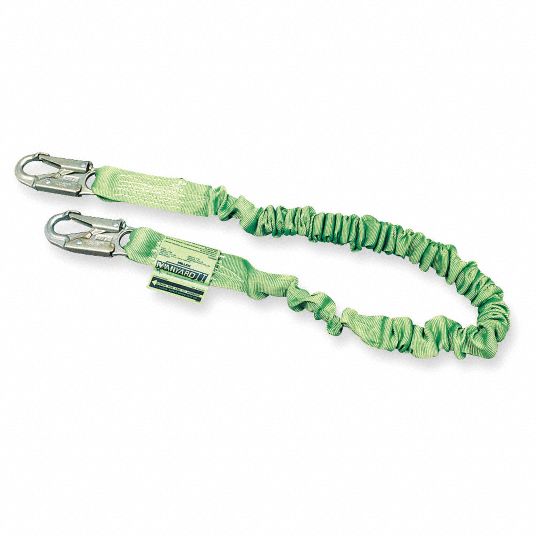 Honeywell Manyard 6' Yellow Shock-Absorbing Lanyard with Snap Hook  Anchorage Connector 216WLS-Z7/6FTYL