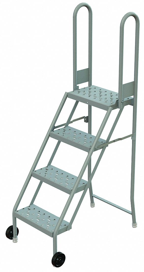 TILT AND ROLL LADDER,PLATFM 40 IN H