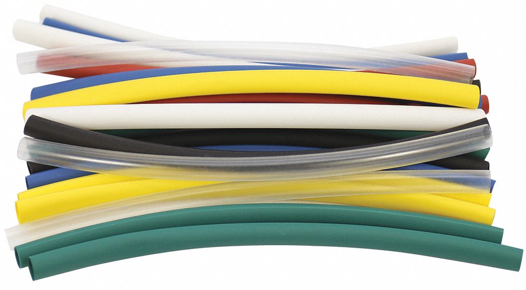 POWER FIRST Heat Shrink Tubing Kit, Thin Wall, Material Polyolefin
