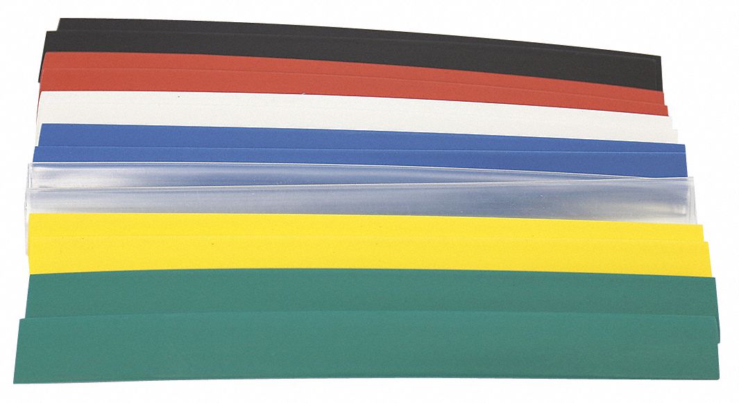 POWER FIRST Heat Shrink Tubing Kit, Thin Wall, Material Polyolefin