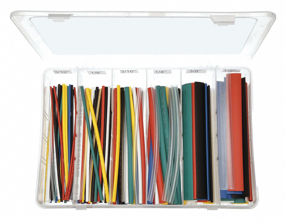 Tubo 25 Mm Tubo Termoretraibile Nero 100 Piedi - Diametro 3/16" (5mm), Poliolefina 2:1, Certificato UL, Per Cavi Guaina Termorestringente Poliolefina 3/16 - Foto 3