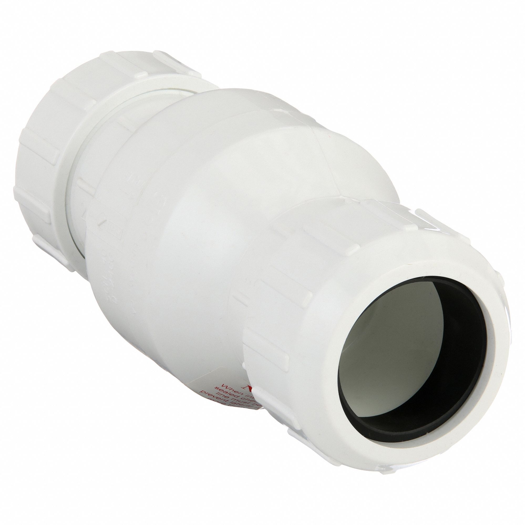 SWING CHECK VALVE, SWING, INLINE VALVE BODY, 2 IN PIPE, COMPRESSION X COMPRESSION, PVC