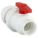 CHECK VALVE WITH BALL VALVE, BALL, INLINE VALVE BODY, PVC, 2 IN PIPE, SOCKET X SOCKET