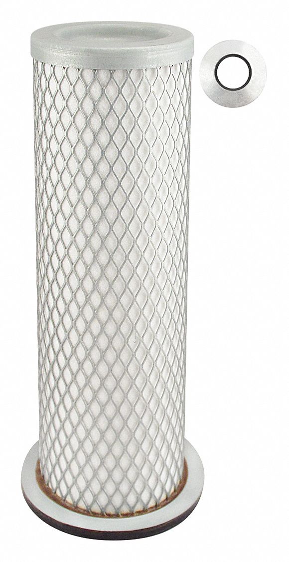 Automotive Air Filter: Round-Oval, Engine, Round, Axial Seal, 3 3/8 in Outside Dia