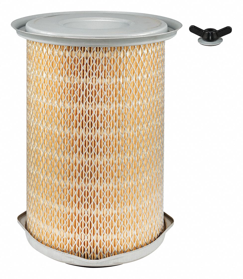 Automotive Air Filter: Round-Oval, Engine, Round, Axial Seal, 6 15/16 in Outside Dia