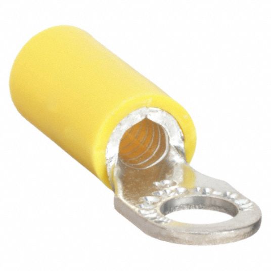 10pcs/lot Terminals Connectors Yellow Rubber Pvc Terminals Insulated Ring  Connector Rc 4.0-6.0mm 12-10awg M5 M8 M10 M13 - Terminals - AliExpress