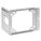 MOUNTING BRACKET, BOX SUPPORT BRACKET, PRE-GALVANIZED STEEL, SILVER, 1 IN OVERALL DP