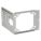 MOUNTING BRACKET, BOX SUPPORT BRACKET, PRE-GALVANIZED STEEL, SILVER, 1 IN OVERALL DP