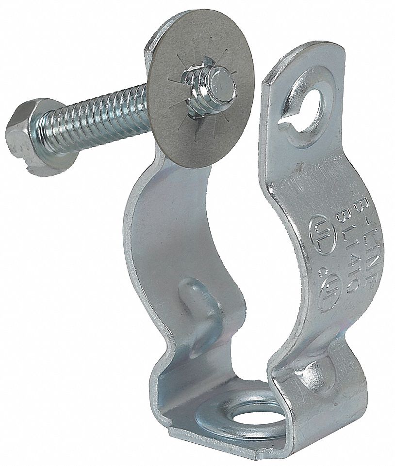 CONDUIT AND CABLE HANGER, SCREW-ON, ¾ IN TRADE SIZE, STEEL, BL1410