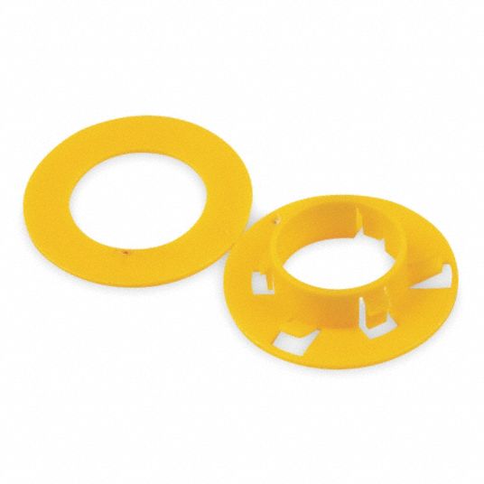 BLINE BY EATON Metal Stud Grommet Snapin Grommet, Neoprene, Yellow