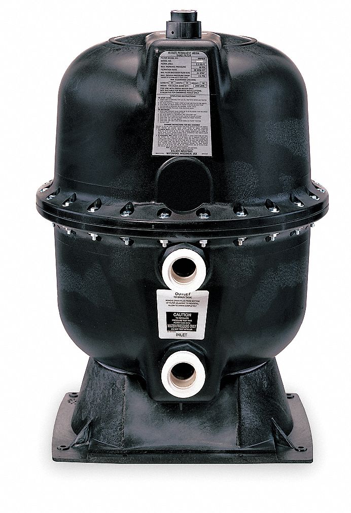 35"H Pool Filter, 20 GPM per Sq.Ft., 62 Total (GPM) Grainger