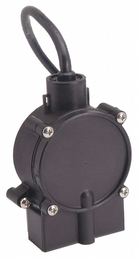 Float Switch: Normally Open (Pump Down), 115V AC, 10 A, Piggyback Plug, Sensor, Nylon
