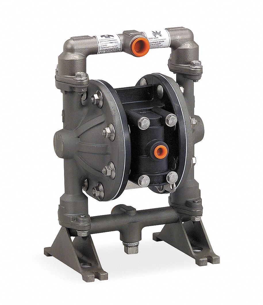 Double Diaphragm Pump,Aluminum,1/2 In.