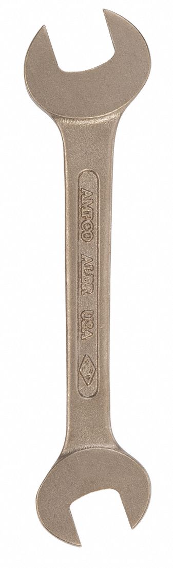 Open End Wrench: Aluminum Bronze, Natural, 10 mm_12 mm Head Size, 5 in Overall Lg, Std